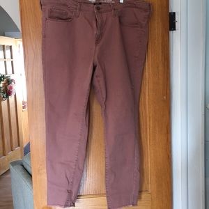 Mossimo High Rise Skinny Mauve Denim